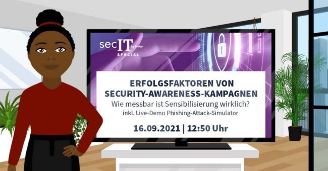Increase Your Skills nimmt an dem secIT SPECIAL by Heise 2021 mit einer Breakout-Session über Security-Awareness teil!