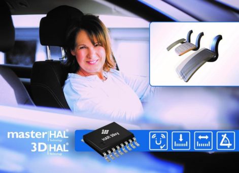TDK bietet neue Störfeld-kompensierte 3D HAL®-Sensoren mit Redundanzfunktion und digitalen Ausgangsschnittstellen