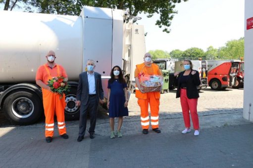 Schöne Überraschung zum Tag der Müllabfuhr