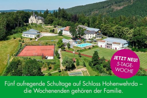 Lietz Internat Schloss Hohenwehrda bietet ab sofort 5-Tage-Woche