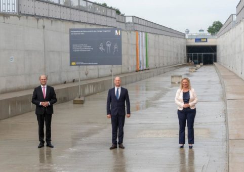 Verlängerung des Bahntunnels am Münchner Flughafen fristgerecht fertiggestellt
