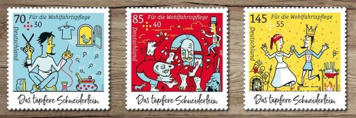Wohlfahrtsmarken 2019: „Das tapfere Schneiderlein“
