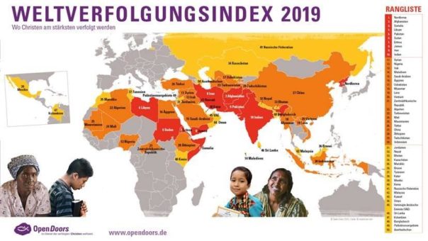 Hilfswerk Open Doors veröffentlicht „Weltverfolgungsindex 2019“