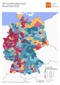 Stationärer Einzelhandelsumsatz in Deutschland wächst 2021 dank FMCG-Handel um 12,3 Milliarden Euro im Vergleich zu vor Corona