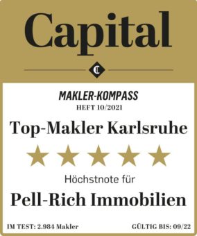Doppelt ausgezeichnet: Real Estate Agency of the Year – Karlsruhe sowie Höchstnote von Capital im direkten, deutschlandweiten Maklervergleich