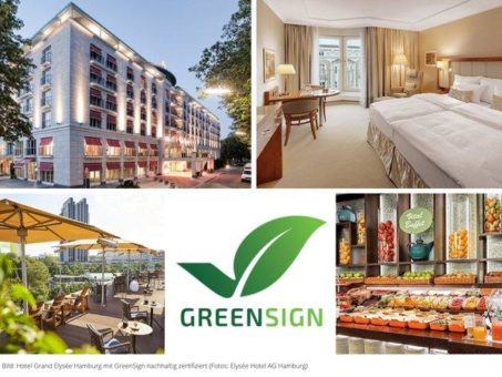 Natürlicher Luxus ohne Übertreibung – Hotel Grand Elysée Hamburg mit GreenSign Level 4 für seine Nachhaltigkeit ausgezeichnet