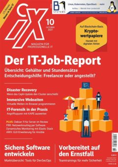 IT-Profimagazin iX mit großem Job-Report