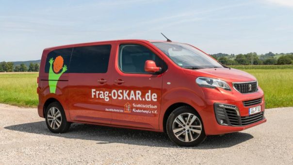 „OSKAR-Mobil“ – Bundesverband Kinderhospiz e.V. mit PEUGEOT Traveller unterwegs