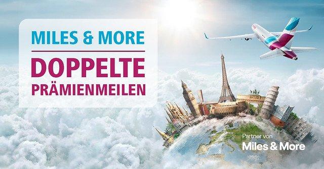 Doppelte Miles & More Meilen auf allen Eurowings Flügen