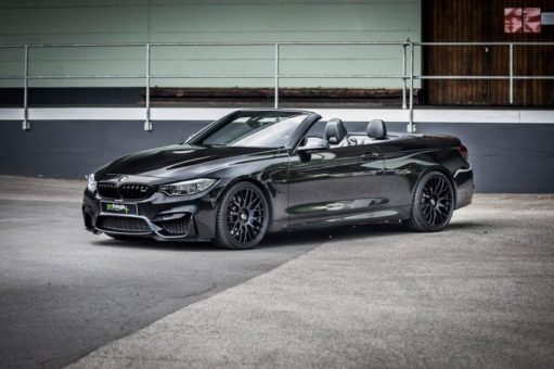 Barracuda-Klassiker Karizzma am Münchener Power-Cabriolet BMW F82 M4