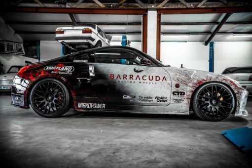 Spektakuläres Nissan 350Z-Tuningcar auf Barracuda Karizzma-Felgen