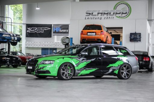 Schropp Tuning-Audi S6 Avant auf Barracuda Virus-Felgen in Matt-Gunmetal