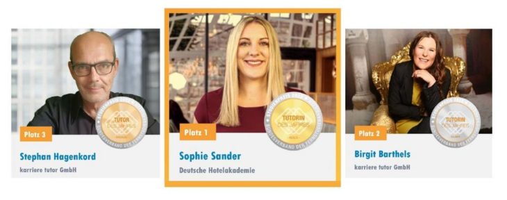 Sophie Sander zur „Tutorin des Jahres“ gewählt!