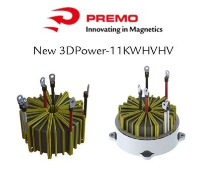 PREMO erweitert seine 3DP-Serie (3DPower™) von integrierten magnetischen Hochleistungskomponenten für Leistungswandler im Automobilbereich (PHEV, HEV,
