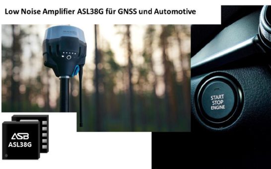 Perfekt für GNSS und Automotive – GaAs E-pHEMT Low Noise Amplifier ASL38G