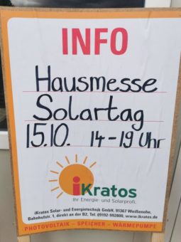 Endlich wieder: iKratos Hausmesse „Solartag“ 15. Oktober 2021