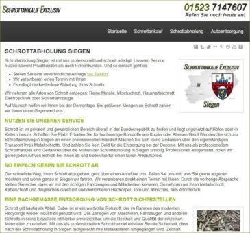 Schrottentsorgung und Schrottabholung Siegen von Schrottankauf-Exclusiv