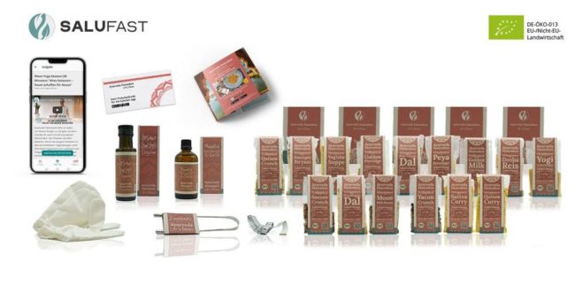 Neue Fastenbox von Salufast vereint präventives Heilfasten für Zuhause mit Ayurveda