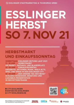 Esslinger Herbst am 7. November mit Herbstmarkt, EZ-Lauf und dem „etwas anderen Tag der Reise“