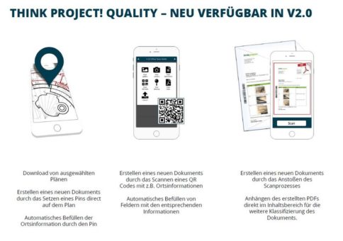 Bauprozesse werden mobil mit think project! Quality 2.0