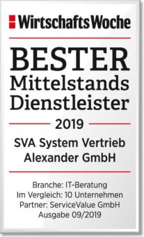 Zum vierten Mal in Folge: SVA ist „Bester Mittelstandsdienstleister“