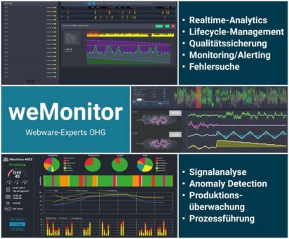 weMonitor: IIoT-Plattform für verschiedene Anwendungsszenarien in der Produktion inkl. Instandhaltung