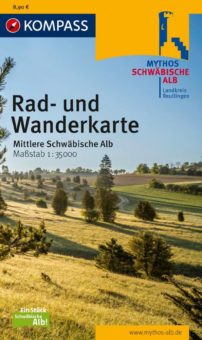 Die Mittlere Schwäbische Alb im Landkreis Reutlingen bekommt eine neue Rad- und Wanderkarte