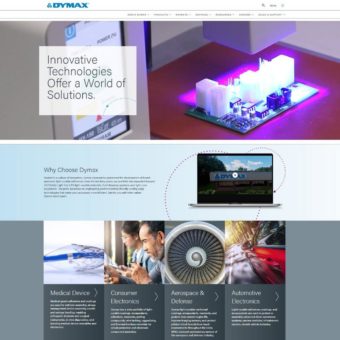 Dymax Corporation geht mit neuer Unternehmenswebseite an den Start