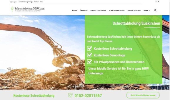 Schrottabholung Euskirchen – Metallschrott beinhaltet wertvolle Rohstoffe, die nicht ungenutzt verfallen sollten