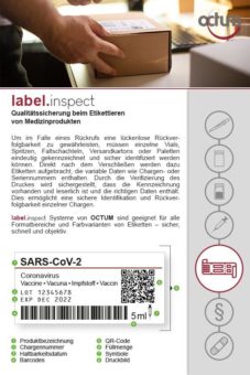 Qualitätssicherung beim Etikettieren von Medizinprodukten