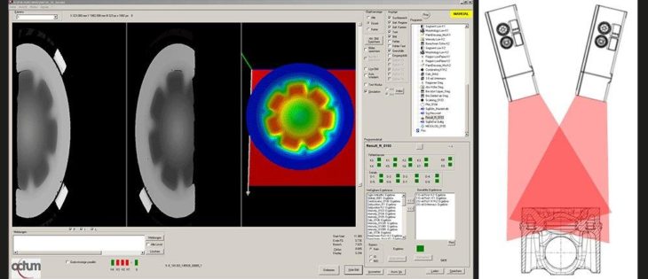 Die 3D Volumenmessung an Fahrzeugkolben zur Steuerung der Bearbeitungszentren