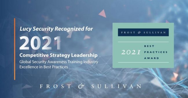 Frost & Sullivan zeichnet Lucy Security für die Entwicklung von Security Awareness Training und seiner E-Learning Plattform aus