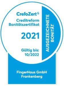 FingerHaus erhält erneut Bonitätszertifikat „CrefoZert“