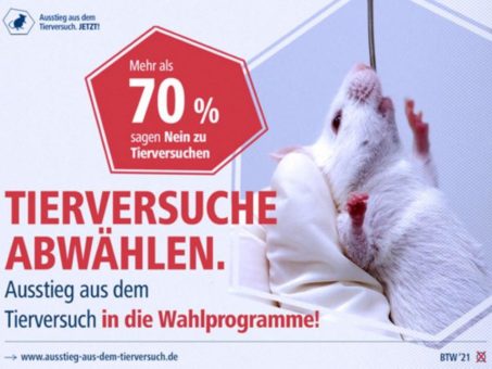 Straßenaktion am Internationalen Tag zur Abschaffung der Tierversuche