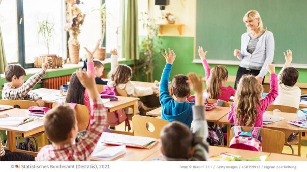 Zahl der Schulanfängerinnen und -anfänger 2021 um 2,9 % gestiegen – höchster Stand seit 14 Jahren