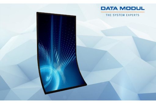 DATA MODUL erweitert sein Curved Display-Portfolio um neue, großformatige J-Curved-Modelle