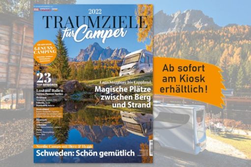 „Traumziele für Camper“: Neues Magazin stellt Top-Regionen 2022 vor