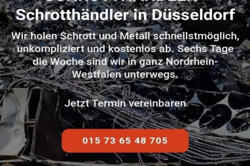Schrotthändler in Düsseldorf  Schrott und Altmetall Wir kaufen zum Faire Preise