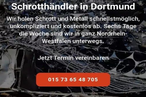 Schrotthändler Dortmund Faire Preise Schrott und Altmetall Wir kaufen