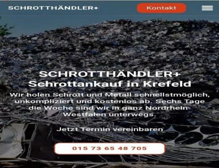 faire Altmetallankauf in Krefeld und Umgebung erfolgt sowohl gewerblich als auch privat