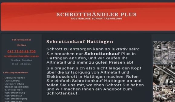 Schrottankauf Hattingen & Denn wir zahlen bares Geld für Ihren Schrott zum Top Service