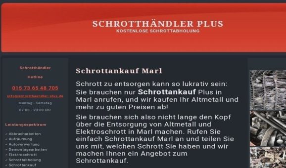 Altmetall und Schrottankauf in Marl für Beste preise