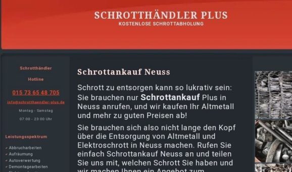 Altmetall Ankauf in Neuss und Umgebung