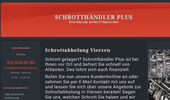 Schrottabholung Viersen Kostenfreies Schrottabholdienste