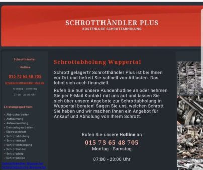 Die Schrottabholung Wuppertal Holt Den Altmetallschrott