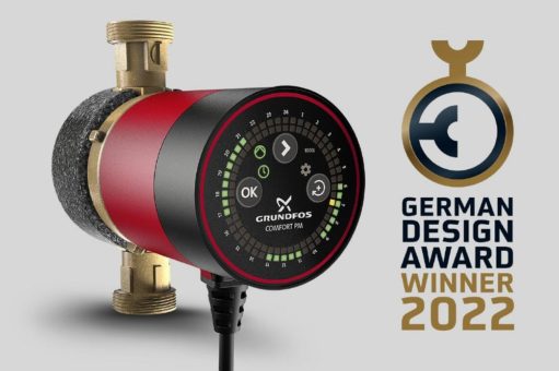Grundfos Comfort BU/BXU mit German Design Award ausgezeichnet
