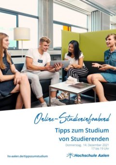 Virtueller Studieninfoabend an der Hochschule Aalen