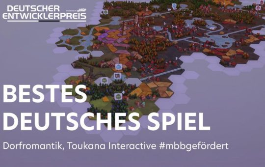 Der Entwicklerpreis für das Beste Deutsche Spiel geht nach Berlin