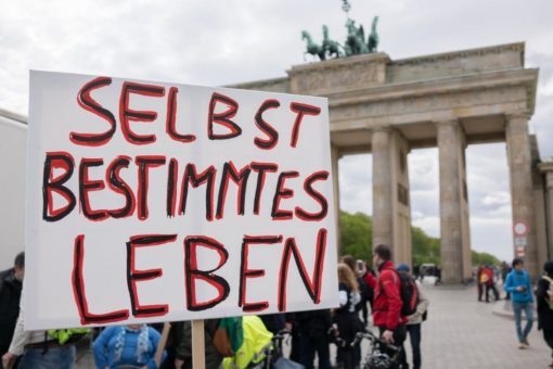 Protest gegen die Barriere im Kopf