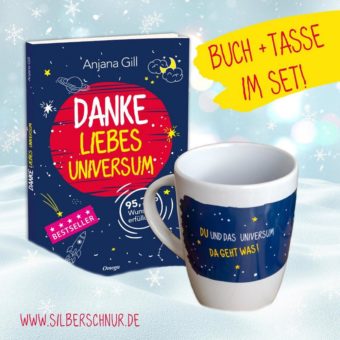 Set – Danke liebes Universum: Buch + Tasse
